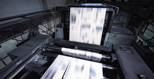 istock Newspaper printing in press 1181601466