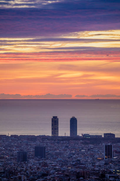 istock Barcelona sunrise - October, from Collserola Mountain range 1181601683
