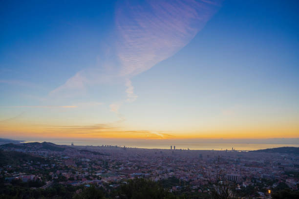 istock Barcelona sunrise - October, from Collserola Mountain range 1181601686