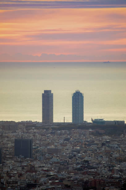 istock Barcelona sunrise - October, from Collserola Mountain range 1181601694