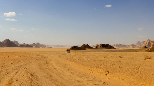 istock Driving through the Wadi Rum desert 1181602877