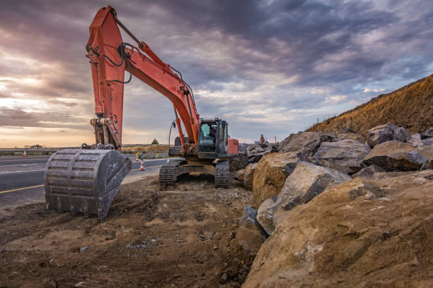 istock Excavator building road in Spain 1181603507