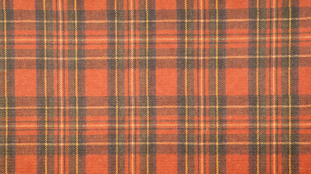 istock Red plaid pattern tartan background the classic Scotland fabric. 1181604517