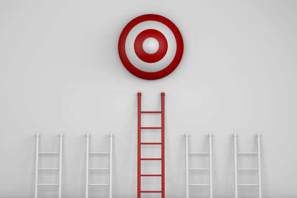 istock 3D rendering of successful business model and creative idea concept 1181607305