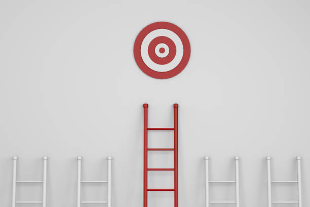 istock 3D rendering of successful business model and creative idea concept 1181607765