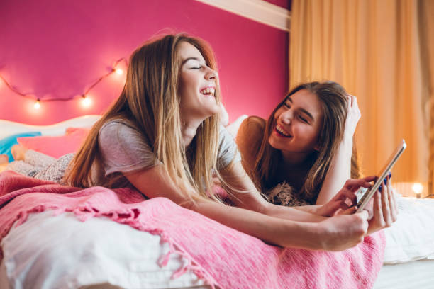 istock Female slumber party 1181609540