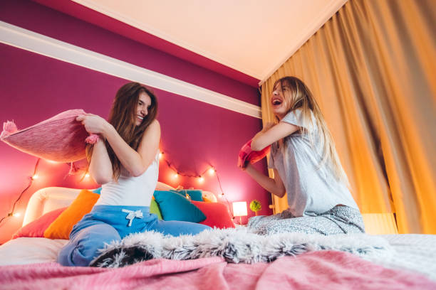 istock Female slumber party 1181610095