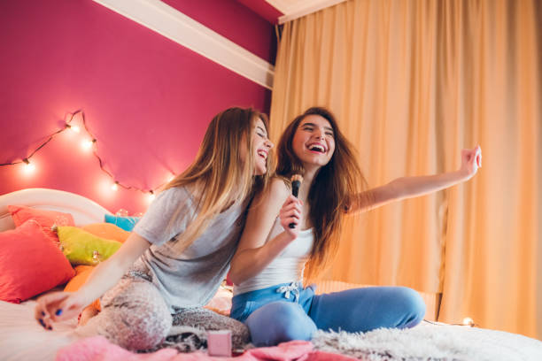 istock Female slumber party 1181610937