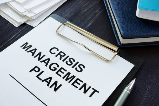 istock Conceptual photo showing printed text Crisis management plan 1181610981