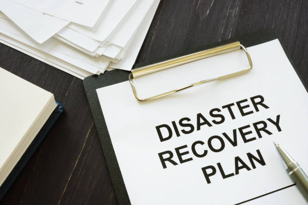 istock Conceptual photo showing printed text Disaster recovery plan 1181611015