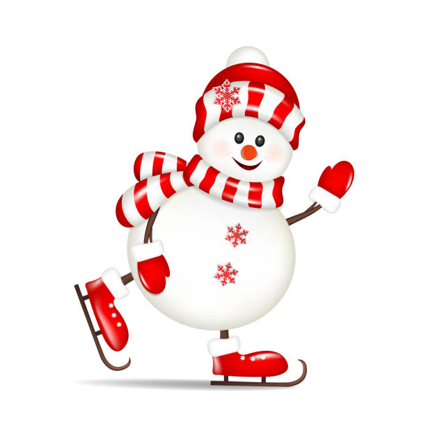 Snowman On Skates Isolated On White Background Stock Illustration - Download Image Now - Snowman, Skating, Christmas - iStock Snowman On Skates Isolated On White Background Stock Illustration - Download Image Now - Snowman, Skating, Christmas - iStock