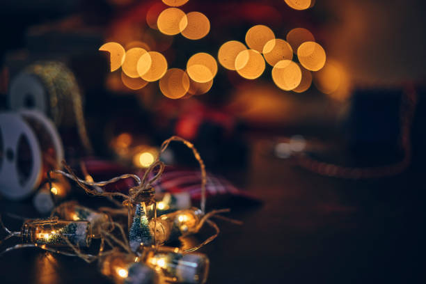 istock Christmas Decoration with Holiday Lights 1181612813