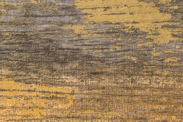 istock Rustic wood texture or background with yellow paint. 1181616045