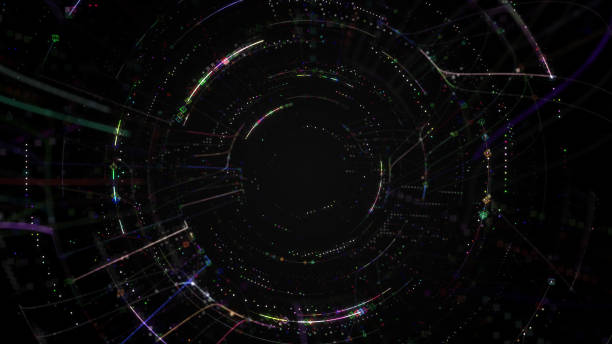 istock Abstract circular particle background. A lot of small detail and elements. 1181619132