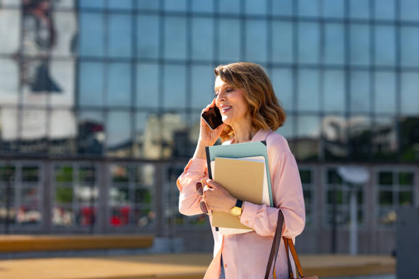 istock Businesswoman Talking on her Cellphone 1181619498