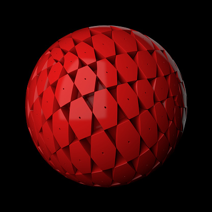 Random Sphere Texture Random Patterns Extruded From The Plastic Sphere Shape Stock Photo ...