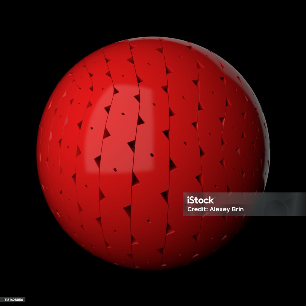 Random Sphere Texture Random Patterns Extruded From The Plastic Sphere Shape Stock Photo ...