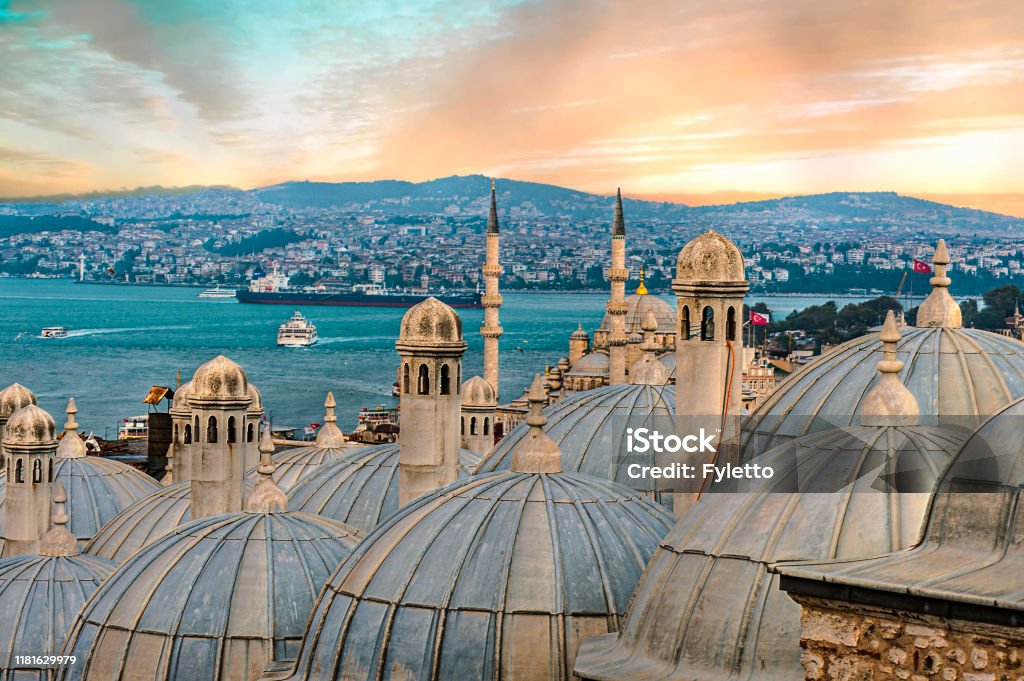 Мечеть Сулеймание - Стоковые фото Стамбул роялти-фри
