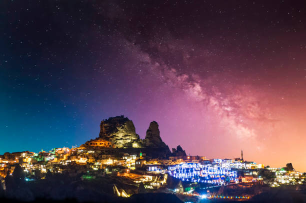 istock Stars over Uchisar castle in Cappadocia 1181630097