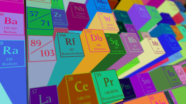 istock Periodic table of elements. Mendeleev`s table fragment. 1181634193