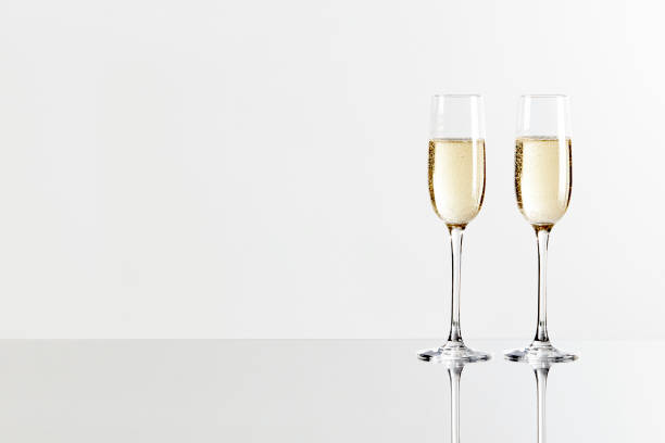 istock Two champagne glasses 1181634465