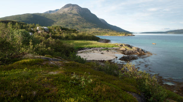 istock Mountain top at Lofoten Norway 1181636327