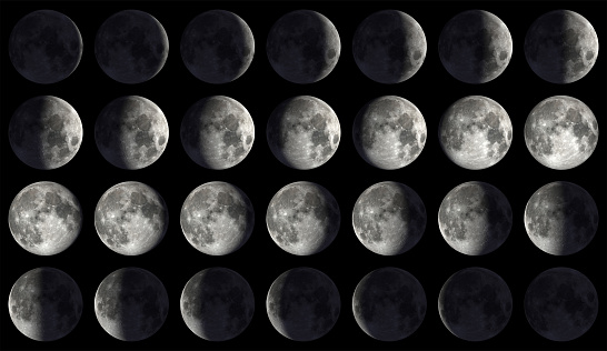 Gigapixel (167MP) moon calendar.