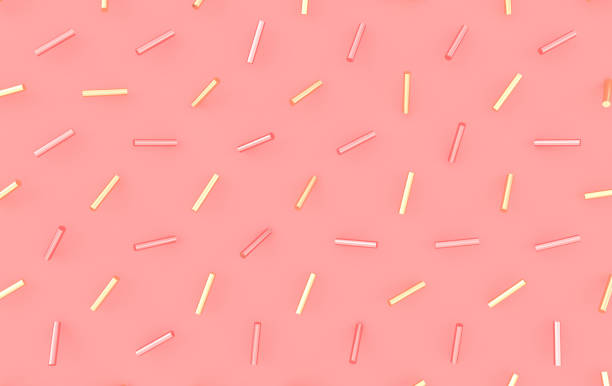 istock Abstract geometric shapes. Computer generated minimalistic background with golden cylinder shapes. 3d rendering design for for trendy designs 1181642270