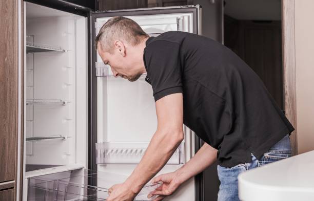 istock Repairing RV Refrigerator 1181642491