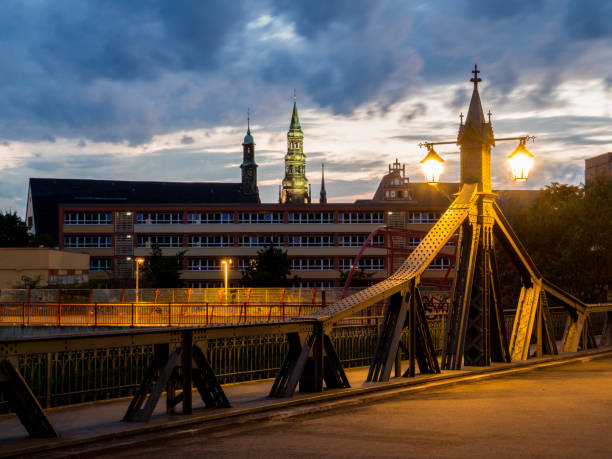 Zwickau City Skyline in the Sun