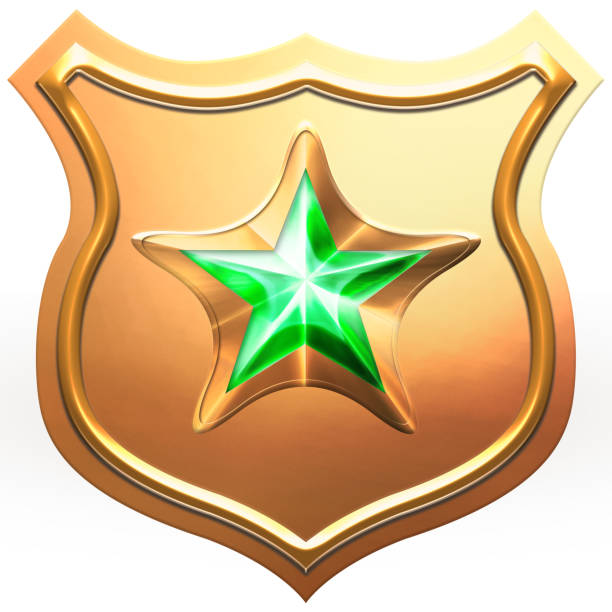 istock Blank black shield with ribbon. Grey shield. Premium quality banner design. 3D illustration. 1181645084