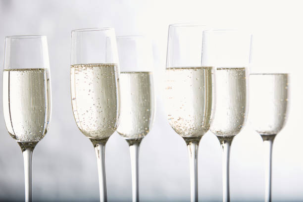 istock Champagne served in glasses 1181645112