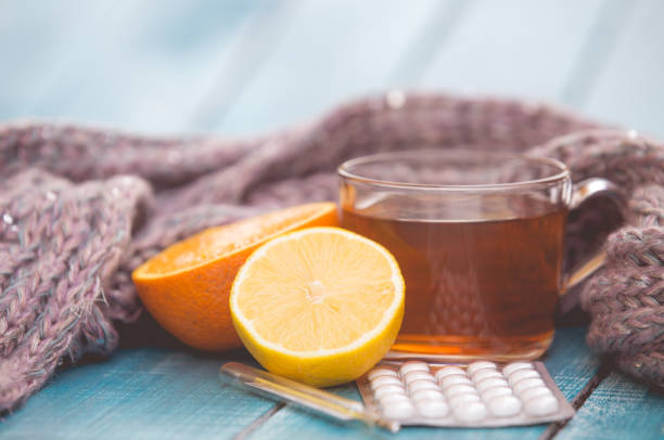 istock Cold and flu pills and natural remedies 1181647204