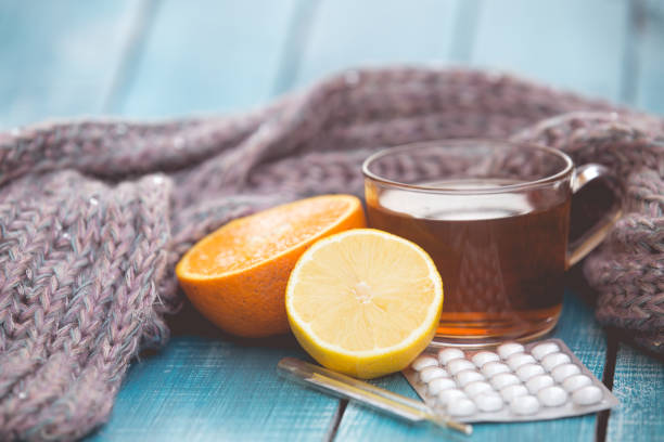 istock Cold and flu pills and natural remedies 1181647228