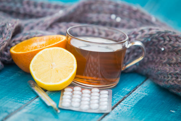 istock Cold and flu pills and natural remedies 1181647230