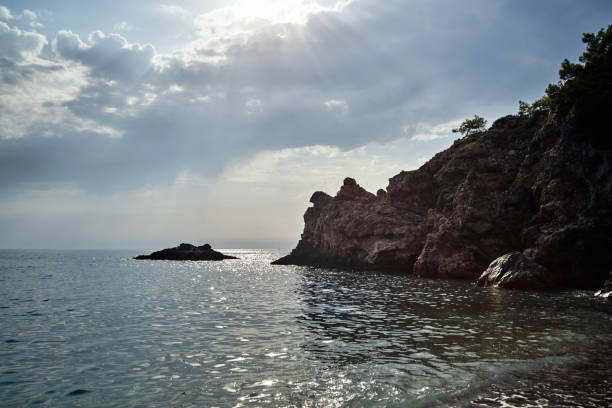 Stone cape in Mediterranean sea, near Oludeniz Turkey