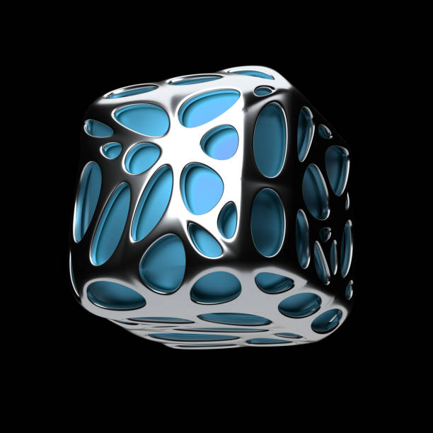 istock 3d render isolated simple shape of primitive with single extruded cell cover. 1181648840