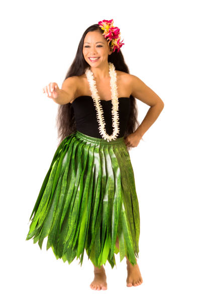 istock Hawaiian Hula Dancer Isolated on White Background 1181649578
