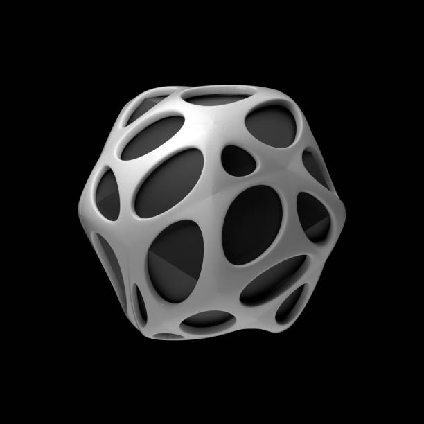 istock 3d render isolated simple shape of primitive with single extruded cell cover. 1181649634