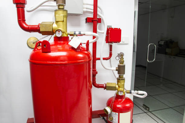 istock FM-200 Suppression Systems, FM200 Gas Flooding System, Gas Suppression System in Data Center Room 1181652142