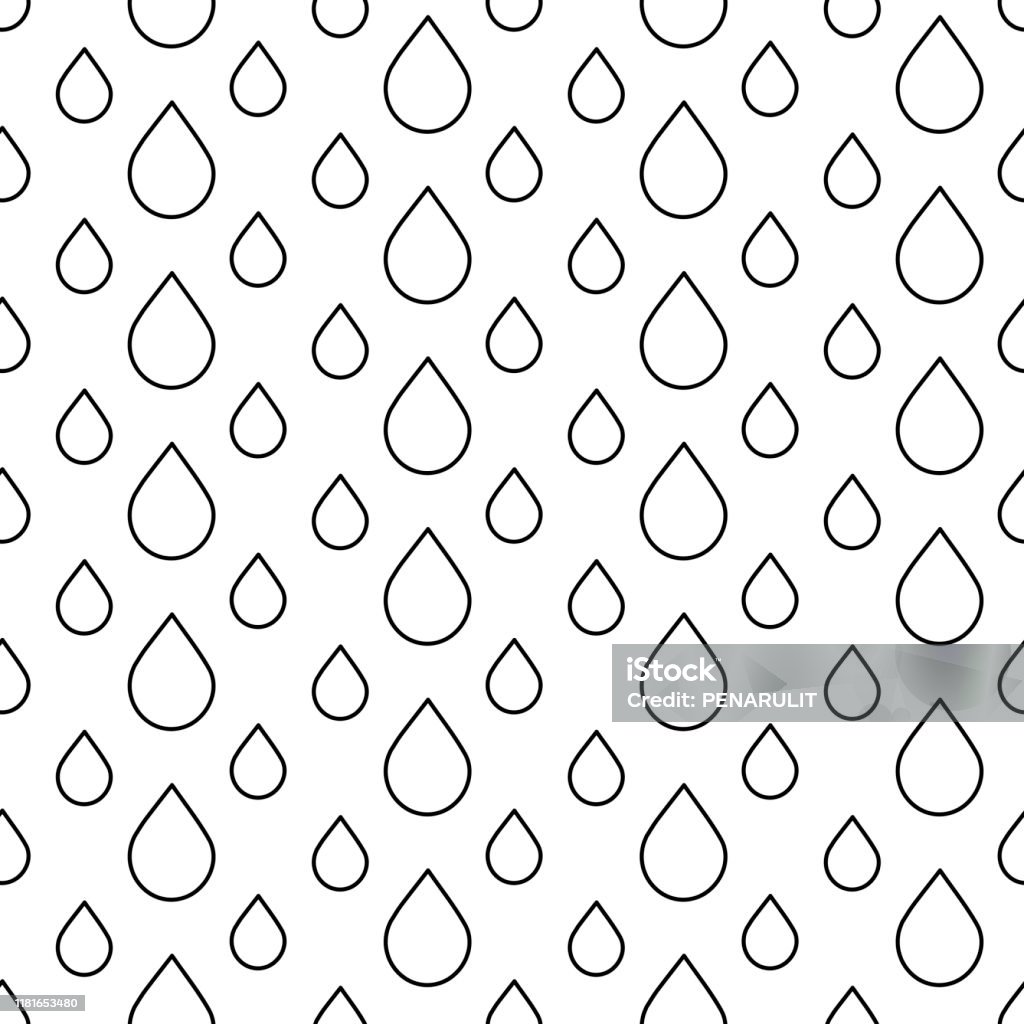 Drop Vector Seamless Pattern Stock Illustration - Download Image Now ...