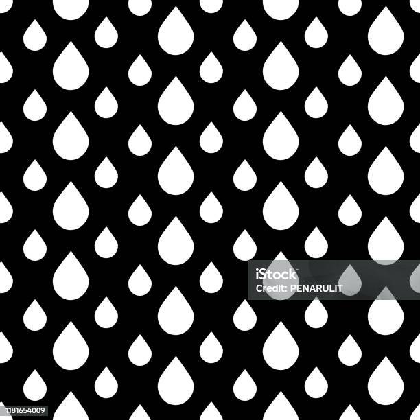 Sharp Drop Vector Drop Vector Seamless Pattern Stock Illustration - Download Image Now ...