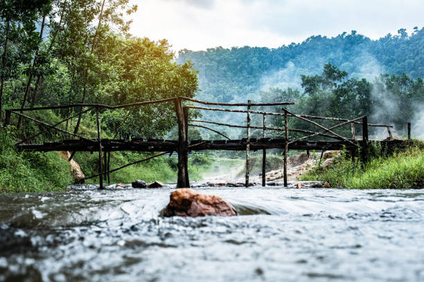 Onsen at Plai-poo Hot Spring Kapong Phang-nga Onsen at Plai-poo Hot Spring Kapong Phang-nga phang nga province stock pictures, royalty-free photos & images