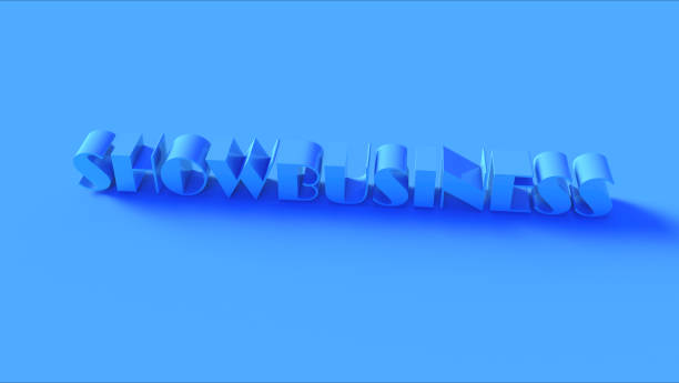 istock Bright Blue 3d Showbusiness Sign 1181656790