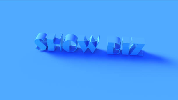 istock Bright Blue 3d Showbusiness Sign 1181656792