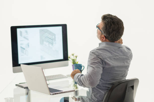 istock Tired businessman have a backache 1181658156