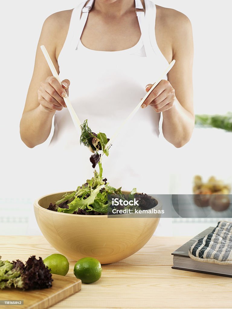 - Salat - Lizenzfrei Bildkomposition und Technik Stock-Foto