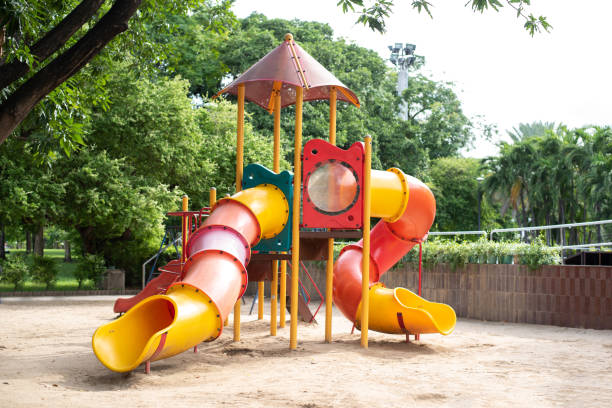 istock playground on yard in the park 1181660583