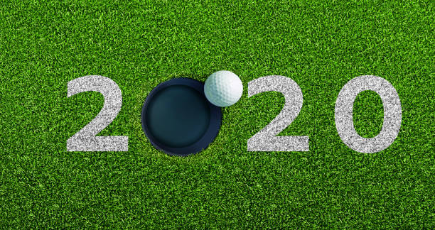 2020年ゴルフテーマ - 18th hole ス��トックフォトと画像