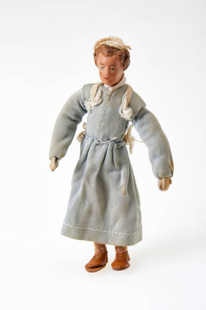 istock Vintage puppet, blond woman 1181665302